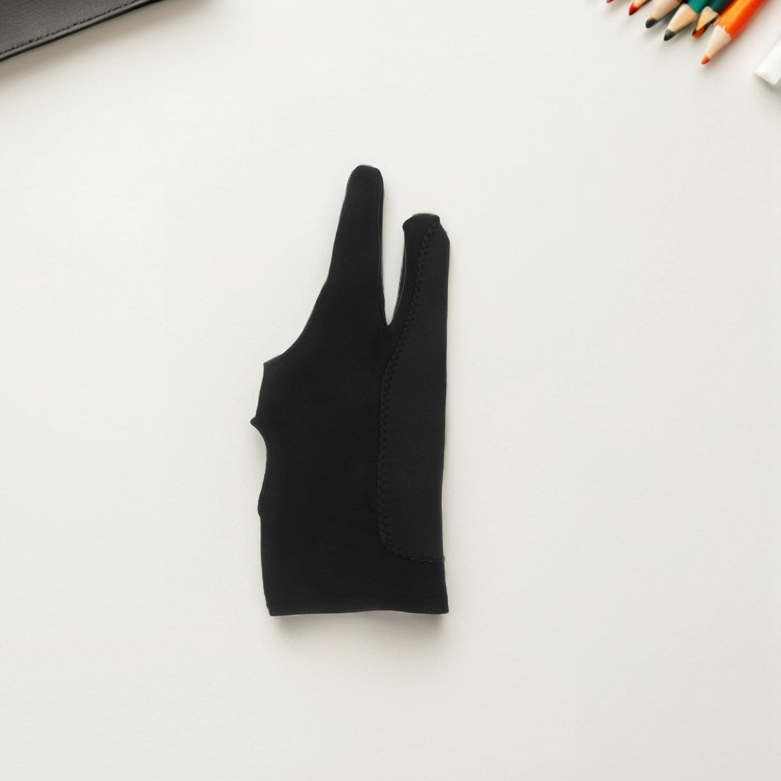 Drawing Glove Artist - ถุงมือวาดภาพสองนิ้ว 1 คู่ ถุงมือแท็บเล็ตวาดภาพแบบไม่สัมผัส ใช้ได้ทั้งสองมือ น้ำหนักเบา
