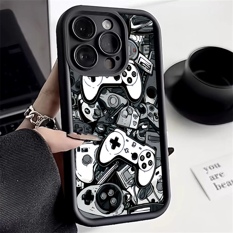 Samsung Galaxy A55 - เคสซิลิโคนลายกราฟิกสำหรับจอยเกม สำหรับ Samsung Galaxy S26 S25